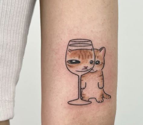 Tato Flash, Kitten Tattoo, Orange Kitten, Cat Tattoo Designs, Cute Little Tattoos, Cute Tiny Tattoos, Funny Tattoos, Friend Tattoos, Little Tattoos