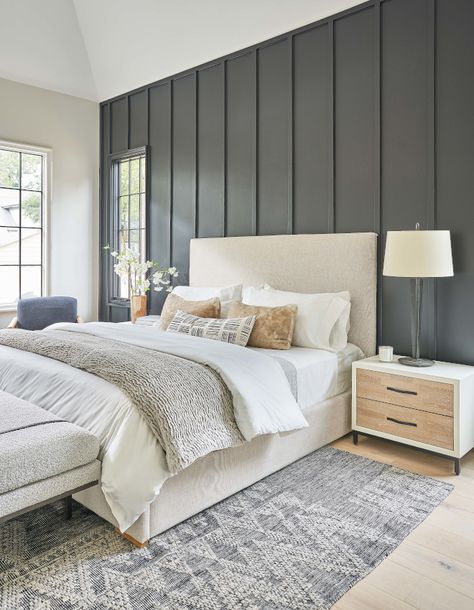 Feature Wall Bedroom, Bedroom Updates, Accent Walls In Living Room, Master Room, Accent Wall Bedroom, Hallway Ideas, Remodel Bedroom, Master Bedrooms Decor, Charlotte Nc