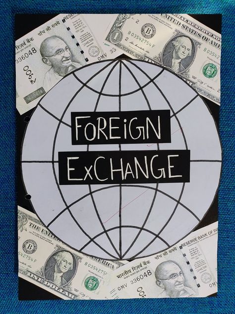 Foreign Exchange Rate Project, Class 12 Economics Project Cover Page, Economics Project Ideas, Hand Lettering Diy, Eco Project, Cover Page For Project, Economics Project, Lettering Diy, Project Cover