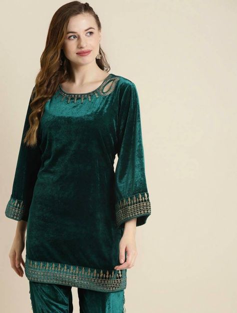 Velvet Tunic Kurtis Tunic for Women Teal Velvet Top for Women Short Kurta Dress Winter Spring Wear Indian Ethnic Top for Women - Etsy UK Designer Kurtis, Velvet Tunic, Etsy Clothes, Kurta Dress, Spring Wear, Velvet Clothes, Velvet Tops, Designer Dresses Indian, Womens Tunics