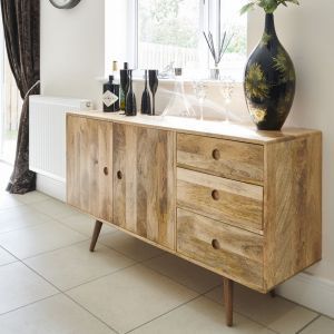 Mango Wood Furniture, Mango Wood Sideboard, Rustic Sideboard, Vintage Furniture Design, Round Dining Set, Sideboard Tv Unit, Solid Wood Sideboard, Large Sideboard, Tv Units