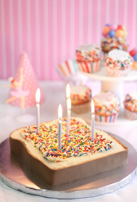 Sprinkle Bakes: Fairy Bread Party Cake and a Hey YoYo Giveaway Cake With Candles, Construction Cake, Fairy Bread, The Whoot, Sweet Party, Birthday Cake With Candles, Cake Board, Bread Cake, Party Cake