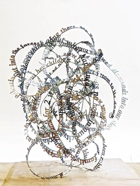 Text Sculptures: artwork with words by text artist | Word portraits | Unusual portraits — Nicola Anthony - contemporary Artist - commission art Words In Artwork, Text Sculpture, Word Portraits, Word Sculpture, Visual Poetry Art, Letter Sculpture, Text Art Typography, Unusual Portraits, Art With Text