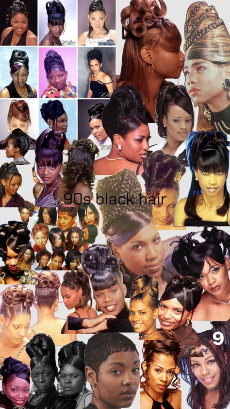 #90supdos #90sblackhair #updos 90s Updo, Gorgeous Jewelry, Hair Inspo, Black Hair, Hair Styles, Hair