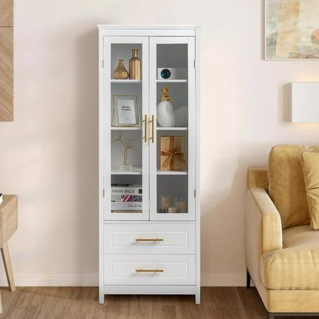 White buffet cabinet