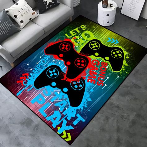 Area Games, Game Area, Spray Print, Themed Home Decor, Crystal Floor, Living Room Mats, Carpet Decor, Controller Design, Home Coffee Tables