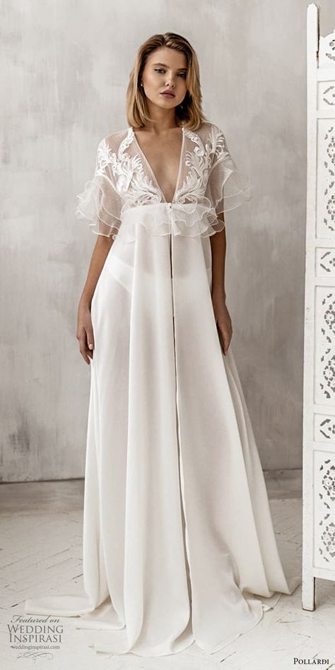 Weddinginspirasi.com featuring - pollardi 2021 boudoir bridal sheer fluter sleeves robe (13) mv -- Pollardi Bridal Boudoir Collection #wedding #weddings #bridal #weddingdress #weddingdresses #bride #fashion #collection:Boudoir #label:Pollardi #week:172021 #year:2021 ~ Wedding Day Prep, Prep Checklist, Kimono Lingerie, Fancy Robes, Lace Bridal Robe, Bridal Kimono, Wedding Inspirasi, Exquisite Decor, Bride Fashion