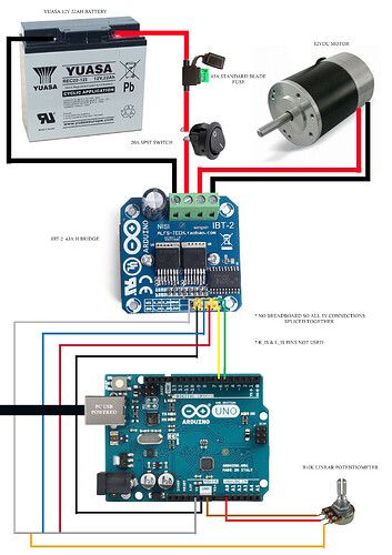 Motor doesn't turn when connected to H bridge - Using Arduino / Motors, Mechanics, Power and CNC - Arduino Forum Arduino Motor, Arduino Bluetooth, Arduino Programming, Mechanical Projects, Arduino Robot, Robotic Lawn Mower, Robotics Projects, Electronic Projects, Trike Motorcycle