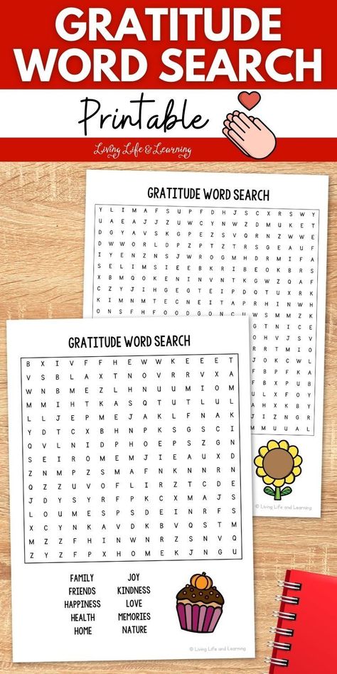 Discover a fun way to teach about being thankful with this engaging Gratitude Word Search Printable! Perfect for kids, this activity encourages reflection and appreciation while keeping them entertained. It's an enjoyable addition to your Thanksgiving festivities, promoting valuable conversations about thankfulness in a playful way. Grateful Activities, Thanksgiving Crafts And Activities, Fun Fall Ideas, Thanksgiving Festivities, Giving Compliments, Chemistry For Kids, Kids Stem Activities, Gratitude Book, Printable Crossword Puzzles