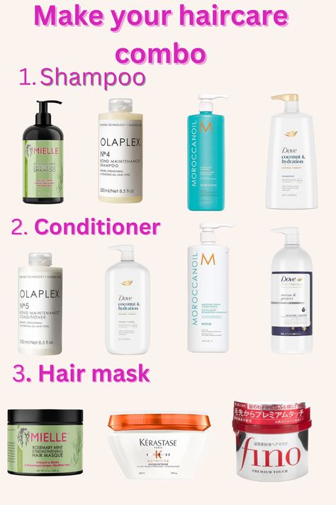 #haircare #haircarecombo #olaplex #mielle #finohairmask #hairmask #shampoo #conditioner #conditionerfordryhair #mielle #fino #moroccaoil #pinterest #healthyhair #shinyhair #silkyhair #hairproducts #silkyhairproducts #effectivehaircare Best Shampoo For Silky Smooth Hair, Best Shampoo And Conditioner For Growth, Fino Haircare, Best Cheap Shampoo, Best Hair Shampoo And Conditioner, Shampoo For Long Hair, Good Shampoo, Shampoo For Thick Hair, Shampoo For Hair Growth