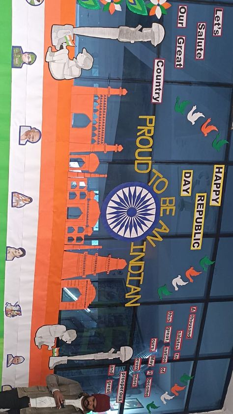 Independent Board Decoration, 15 August Poster Ideas, Display Boards For School Independence Day, 15 August Celebration In School, 26 January Decoration Idea, Independence Board Decoration, Republic Day Notice Board Decoration, Independence Day India Decoration, Indepence Day Board Decoration