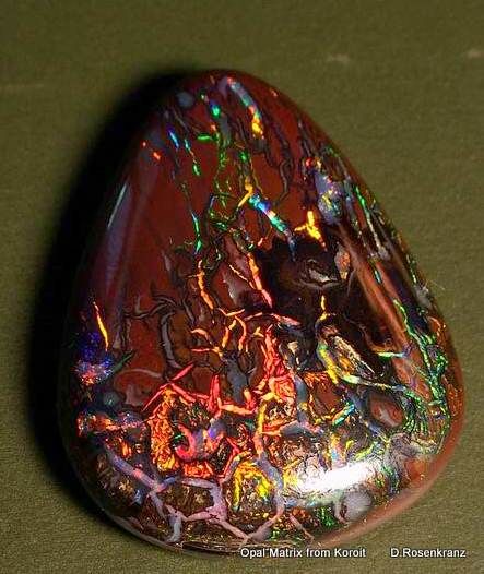 Opal Matrix from Koroit Beautiful Stones, Rock Hounding, Rocks And Minerals, Matrix, Christmas Bulbs, Opal, Gems, Christmas Ornaments, Holiday Decor