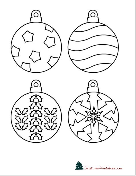 55 Free Printable Christmas Ornaments, Templates and Coloring Pages Template For Christmas Ornaments, 3d Ornament Template Free Printable, Ornaments Templates Free Printable, Free Ornament Patterns, Ornament Patterns Printable, Free Christmas Ornament Patterns, Free Printable Christmas Ornament Templates, Ornament Template Free Printable, Christmas Ornaments Templates