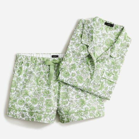 Cute Pajamas For Women, Pjs Outfits, Pjs Summer, J Crew Pajamas, Summer Pjs, Cute Pjs, Pajamas For Women, Cute Pajama Sets, Floral Pajamas