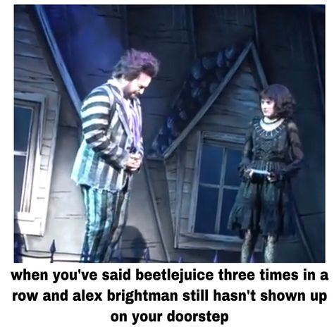 Beetlejuice Musical Fanart, Theater Kid Memes, Beetlejuice Cast, Beetlejuice Musical, Beetlejuice Fan Art, Beetlejuice Cartoon, Theatre Jokes, Alex Brightman, Musicals Funny