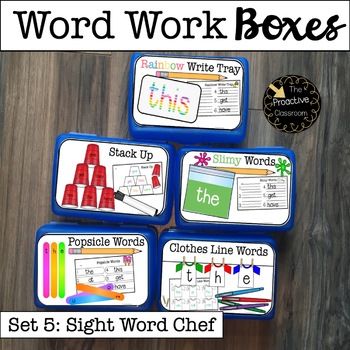 I created these word work boxes because I wanted engaging, easy to use, easy to manage word work centers that students could use no matter what level of words they were practicing. Students practicing kindergarten words can use the same station as students practicing third grade words, and everyone ... Teaching Necessities, Paperwork Organization, 1st Grade Centers, Teacch Tasks, Classroom Store, Sight Word Centers, Word Work Stations, Classroom Management Elementary, Alphabet Board