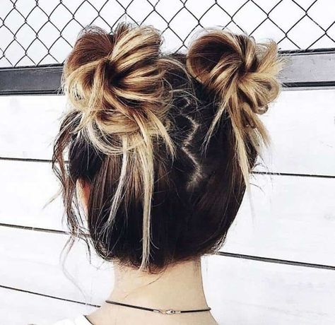 25 Cutest Two Bun Hairstyles for Women – HairstyleCamp 2 Buns Hairstyle, Two Buns Hairstyle, Cute Bun Hairstyles, Cute Messy Buns, Side Bun Hairstyles, Low Bun Hairstyles, Easy Bun Hairstyles, Messy Bun Hairstyles