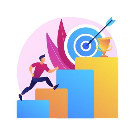 Ambition abstract concept illustration... | Free Vector #Freepik #freevector #character #cartoon #promotion #flat Job Affirmations, Happy At Work, Abstract Concept, Job Promotion, Powerful Affirmations, Business Challenge, Professional Goals, Self Determination, Concept Illustration