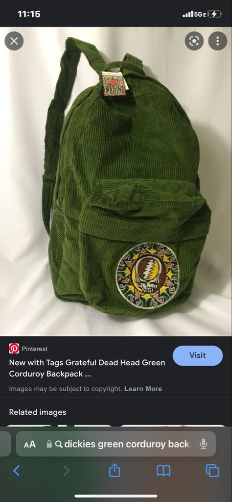 Corduroy Backpack, Weird Stuff, Grateful Dead, Backpacks, Quick Saves