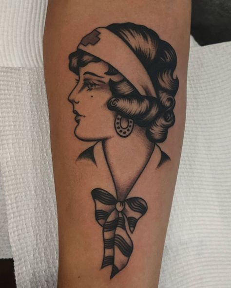 American Traditional Woman Face Tattoo, Lady Head Tattoo Traditional, Lady Head Tattoo Flash, Traditional Woman Tattoo, Traditional Lady Head Tattoo, Traditonal Tattoo, Traditional Tattoo Woman, Bold Tattoo, Face Sketches