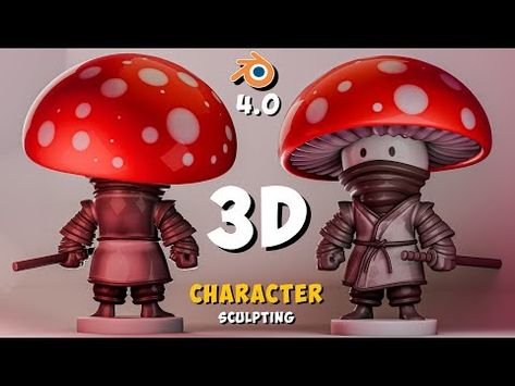 (123) Master 3d Sculpting In Blender: A Step-by-step Character Creation Tutorial! - YouTube Blender Character, Blender Character Modeling, Sculpting Tutorials, 3d Sculpting, Blender Tutorial, 3d Tutorial, Blender 3d, Cartoon Character Design, Character Modeling