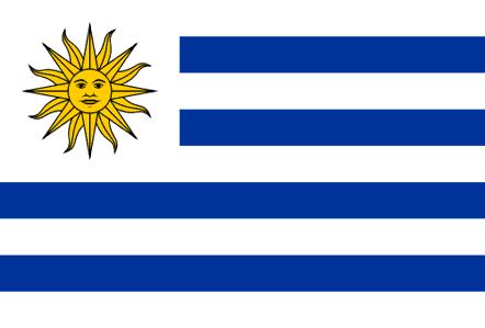 Uruguay Flag Flags Around The World, Kazakhstan Flag, Waterfront Promenade, Uruguay Flag, Geography Quiz, Groom Cake, World Tattoo, National Symbols, Poster Pictures