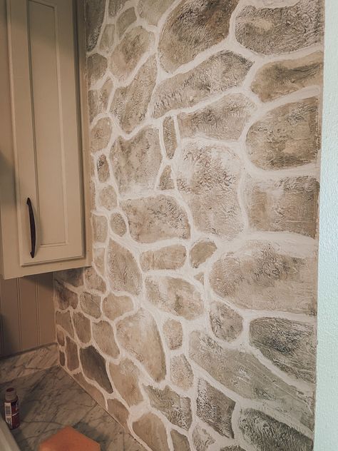 Faux rock walls