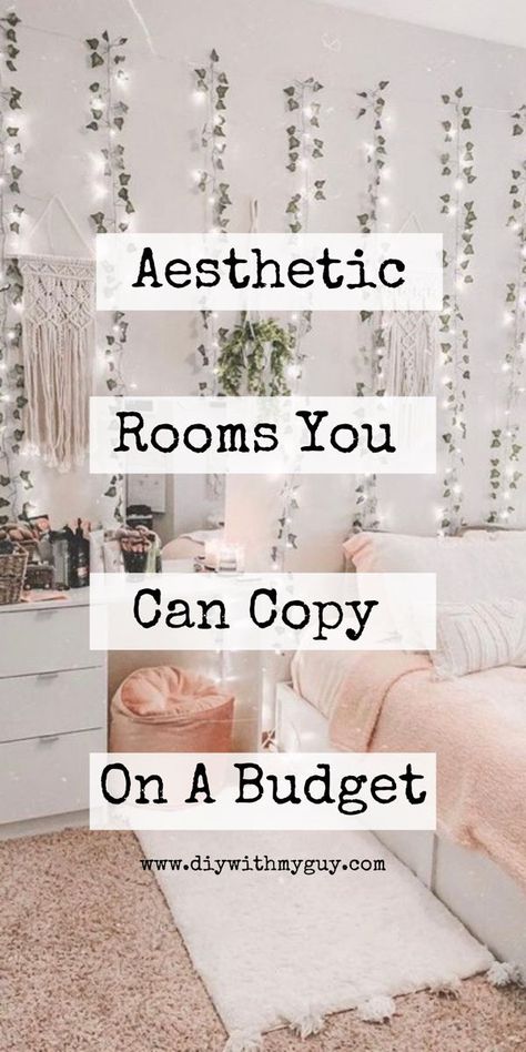 Decoration For Small Bedroom, How To Make Aesthetic Room, Teen Rooms Girls Ideas, Cute Aesthetic Room Decor Ideas, How To Make Your Bedroom Aesthetic, Room Ideas For Teens Girls Bedrooms, How To Make Your Room Look Aesthetic, How To Design A Bedroom, Aesthetic Room Decoration Ideas