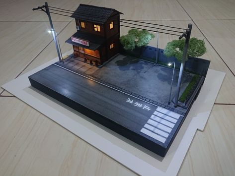 1/64 scale Diorama Japanese Diorama, Diorama 1:64, House Concept, Robot Toy, Room Decor, Japan, Drawings, Quick Saves, Art