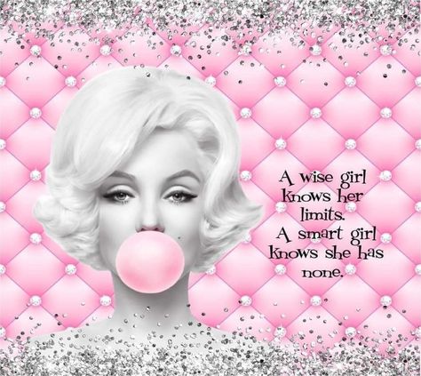 Chanel Stickers, Marilyn Monroe Wallpaper, Marilyn Monroe Artwork, Blowing Bubble Gum, Starbucks Design, Knitting Blanket, Sassy Wallpaper, Sublimation Ideas Projects Inspiration, Wise Girl