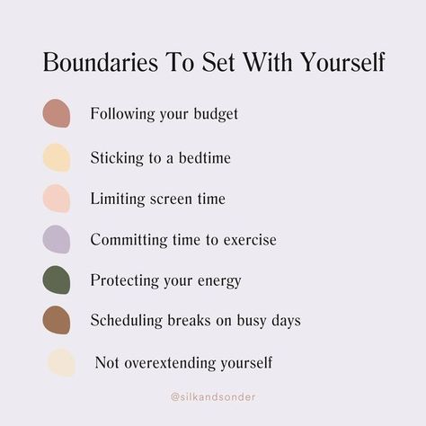 SILK + SONDER on Instagram: "The boundaries we set for ourselves don’t have to feel restrictive! After all, when we show up for ourselves, we show up for everyone around us ❤️⁠ ⁠ PS: Need help with boundaries? Use code NEWSUB15 to take 15% off your first subscription with us!⁠ ⁠ 🏷 #boundaries #boundary #howtosetboundaries #howtofollowboundaries #settingboundaries #boundariesarehealthy #healthyboundaries #selfawareness #selfdiscovery #selfawarenessjourney #selfdiscoveryjourney #mentalhealthaware Silk And Sonder, Time Boundaries, Limiting Screen Time, Healing Spirituality, High Value Woman, Setting Healthy Boundaries, Energy Healing Spirituality, Healthy Boundaries, Setting Boundaries