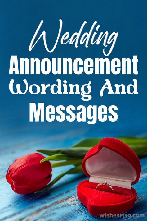 Wedding Announcement Wording Marriage Announcement Wording, Surprise Wedding Announcement, Marriage Announcement Quotes, Marriage Announcement Ideas, Wedding Announcement Ideas, Proposal Announcement, Wedding Announcements Wording, Email Wedding Invitations, Wedding Announcements Invitations