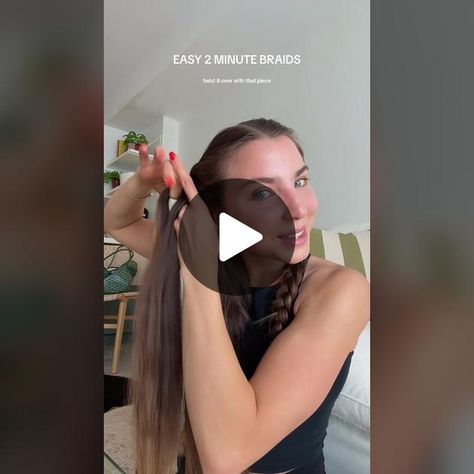 TikTok · rachel ♡ food & fitness Braids On Myself, Twist Braid Tutorial, French Twist Tutorial, French Braids Tutorial, French Braids, Braid Tutorial, Homemade Bath Products, Easy Braids, French Twist