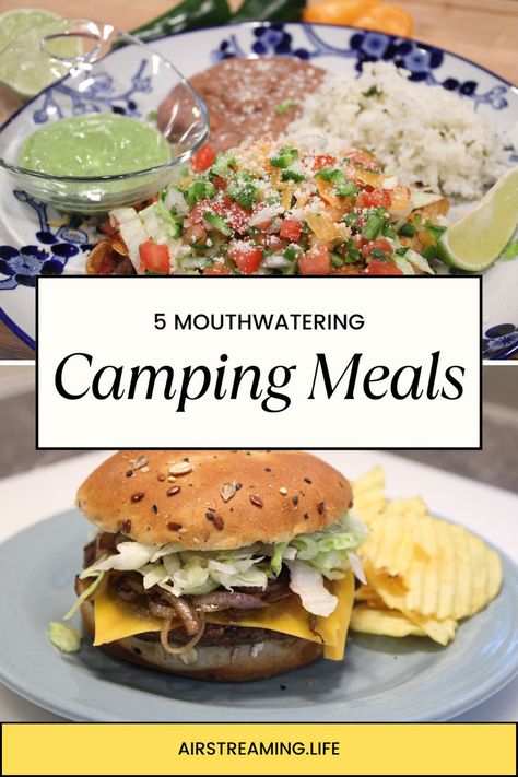 5 amazing camping meals and camping recipes you will not want to miss out on for your next adventure! Rv Trip Planner, Meals Ideas, Camping Recipes, Camping Meals, Outdoor Adventure, To Miss, Just Me, Beautiful Nature, Yummy Food