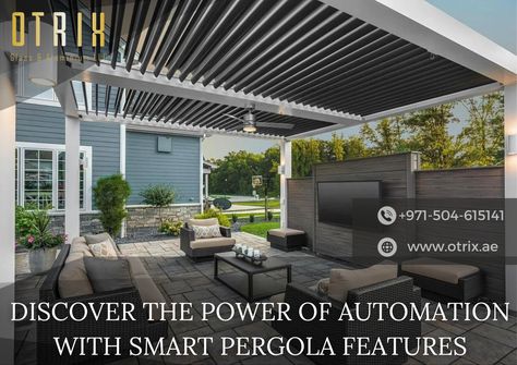 Want to see how automation is changing outdoor living? Check out our newest blog post, "The Power of Automation: Discovering Automatic and Smart Pergola Features," and explore the future of outdoor comfort and ease! 🌿🔥 🔗 Read the full blog here: [https://bit.ly/3AekEHE] Ready to elevate your outdoor oasis with Our Smart Pergola? Contact us at 📞 +971 504 615141 or Book your Appointment 👉 https://bit.ly/3zTRRrv and bring the power of automation to your pergola! #smartpergola #automaticpergo... Smart Pergola, Outdoor Technology, Outdoor Comfort, Garden Backyard, Smart Living, Book Your Appointment, Outdoor Oasis, Dubai Uae, Gazebo