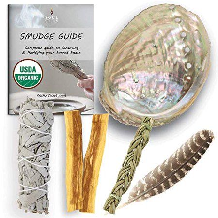 "Our smudge kit is the essential beginners smudging setup equipped with all the tools you will need to become a shaman-level smudging master. Smudging herbs is an ancient tradition that dates back thousands of years to early tribes in the Americas and Asia. It has been passed down from one generation to the next and is more relevant today than every before. Smudging is practiced to purify and cleanse living or working spaces, or to bless individuals with the power of herbal smoke. Each variety o Sweetgrass Braid, Smudging Herbs, Sage Incense, Home Cleansing, Palo Santo Sticks, Smudge Kit, Yerba Santa, Burning Sage, Sage Smudging