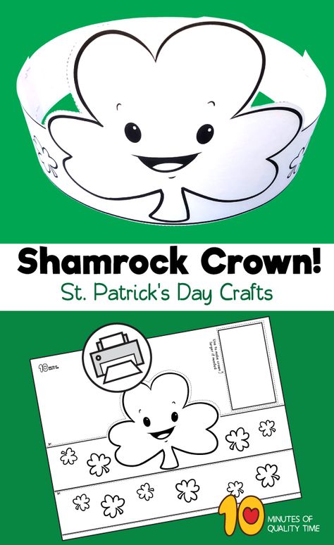 St Patrick’s Day Hats For Kids, Pre K Saint Patricks Day Crafts, St Patrick’s Dat Craft, Shamrock Paper Craft, At Patrick’s Activities, St Patricks Day Headband Craft, Saint Patrick Activities For Kids, St Patricks Day Hat Printable, Trinity Shamrock Craft