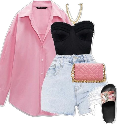 Summer Modesty, Inspi Outfit, Outfit Baddie, Barbie Core, Teeth Jewelry, Outfit Primavera, Stylish Summer Outfits, Outfit Pink, Classy Casual Outfits