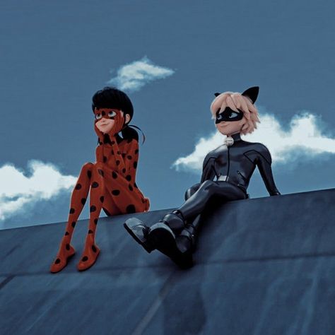 Ladybug And Cat Noir, Cat Noir, Cartoon Characters, Roof