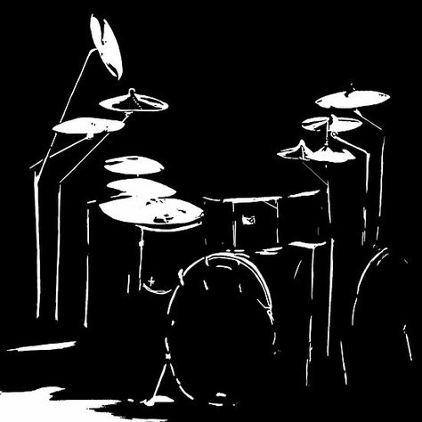 Drum kit black and white Drum Wallpaper, Drum Artwork, Drums Wallpaper, Drums Artwork, Drum Art, Drums Art, Musical Art, Drum Kit, Art Black And White