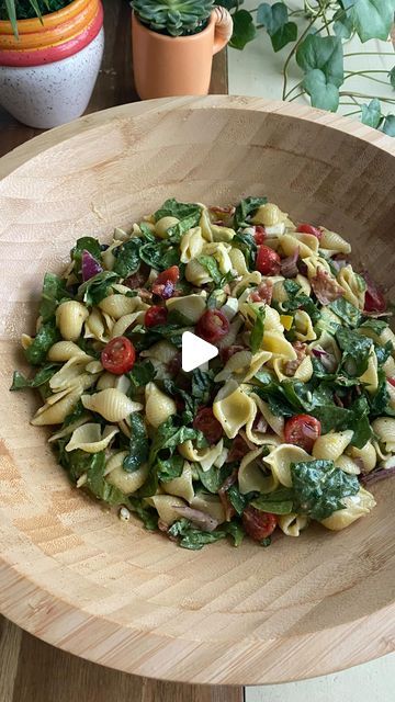 Marlena Kur on Instagram: "This Spinach, Bacon & Egg Pasta Salad with lemon honey Dijon dressing is hearty, nourishing and great for any type of crowd. I like to add avocado but you can replace with your favorite cheese like provolone or feta if preferred. Here’s how to make it:
.
Ingredients:
- 1/2 pound cooked pasta shells.
- 2 cups spinach, chopped.
- 1 cup cherry tomatoes, sliced.
- 2 hard boiled eggs, chopped.
- 6 strips of cooked bacon, chopped.
- 1/2 cup red onion, chopped.
- 1 avocado, diced (optional), or crumbled feta, diced provolone or cheddar.
.
Add all salad ingredients to a large bowl then prepare the dressing:
.
Lemon Dijon Dressing:
- 2 tablespoons extra virgin olive oil.
- 2 tablespoons lemon juice.
- 1 teaspoon Dijon mustard.
- 1 teaspoon honey.
- 1/2 teaspoon garlic pow Lemon Dijon Dressing, Egg Pasta Salad, Honey Dijon Dressing, Dijon Dressing, Salad With Lemon, Cooked Pasta, Pasta Shells, Lemon Honey, Egg Pasta