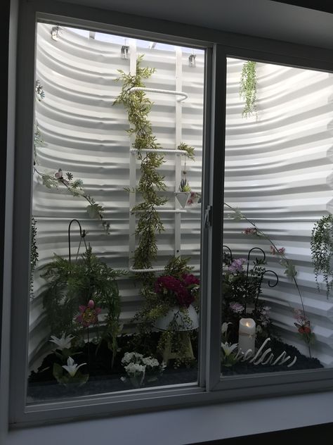 I wanted a nice view from my basement window. It was so fun to create this unique space! Window Well Ideas Plants, Window Well Decorating Ideas Plants, Basement Window Well Ideas, Well Design Ideas, Window Well Decorating Ideas, Window Well Ideas, Egress Window Well, Basement Window Well, Well Ideas