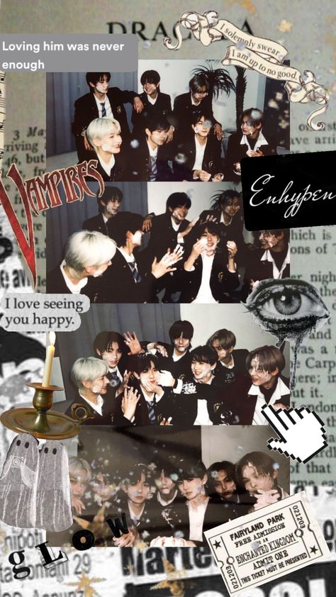 They were so young 😭 #engene #enhypen Enhypen Wallpaper, Your Aesthetic, Connect With People, Creative Energy, Energy, Collage