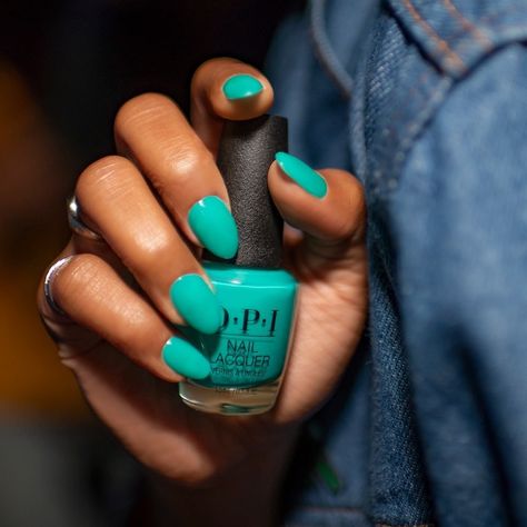 Spring Nail Polish Colors, Opi Nail Polish Colors, Popular Nail Colors, Opal Nails, Opi Nail Colors, Teal Nails, August Nails, Nagellack Trends, Subtle Nails