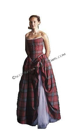 Tartan Gown Tartan Gown, Traditional Scottish Clothing, Scottish Handfasting, Tartan Wedding Dress, Medieval Costume Diy, Tartan Skirts, Scottish Jewelry, Diana Memorial, Tartan Wedding