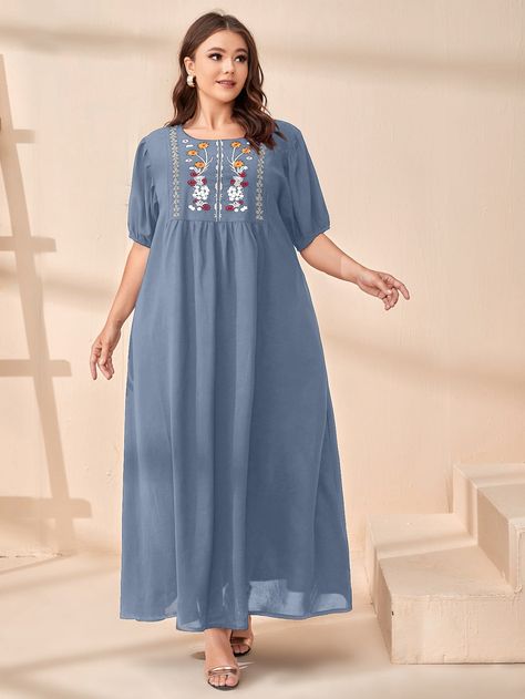 Maxi Dresses Plus Size, Arabian Dress, Modest Maxi Dress, Modest Maxi, Smocked Dresses, African Fashion Women Clothing, Muslim Fashion Dress, Vestido Plus Size, Summer Plus Size