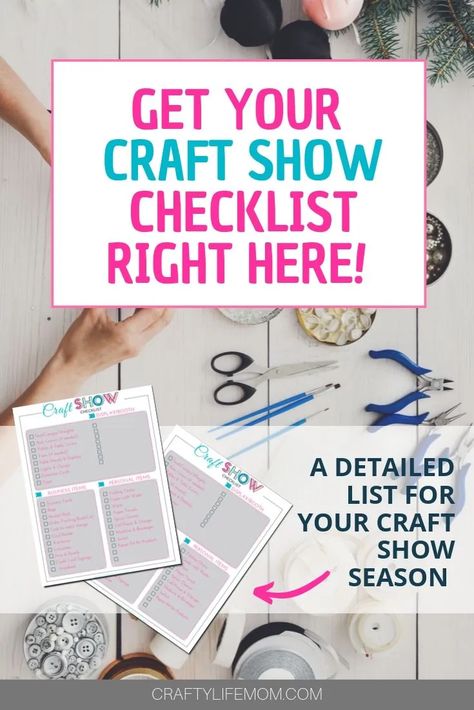 Use this craft show checklist and never forget something again Craft Show Checklist, Diy Vinyl Projects, Handmade Cards Diy, Free Printable Crafts, Craft Shows, Do It Yourself Crafts, Craft Show, Jar Diy, Crafts To Make And Sell