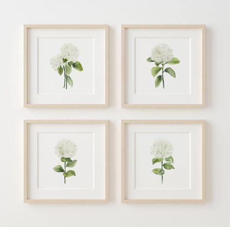 Room Decor Flowers, Hydrangea Wall Art, Posters Modern, Watercolor Hydrangea, Hydrangea Print, Modern Room Decor, Hydrangea Flowers, Minimalist Wall Decor, Decor Flowers