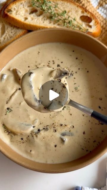 Stella Drivas 🇬🇷🇺🇸 on Instagram: "This EASY CREAMY MUSHROOM SOUP is a must make if you’re a mushroom lover like me! It’s super smooth without any heavy cream. Just add some chicken or chickpeas for added protein!  Full recipe is on my site: https://hungryhappens.net/easy-creamy-mushroom-soup/  Καλή Όρεξη 🇬🇷 💙Stella" No Heavy Cream, Stella Drivas, Grill Cheese, Hungry Happens, Hearty Vegetable Soup, Creamy Mushroom Soup, Mushroom Soup Recipes, Chefs Kiss, Creamy Mushrooms