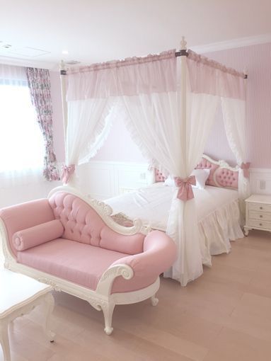 Pink And White Bedroom, Four Poster Bed, Cute Bedroom Ideas, Princess Room, Girly Room, Bohemian Bedroom Decor, Girl Bedroom Designs, Poster Bed